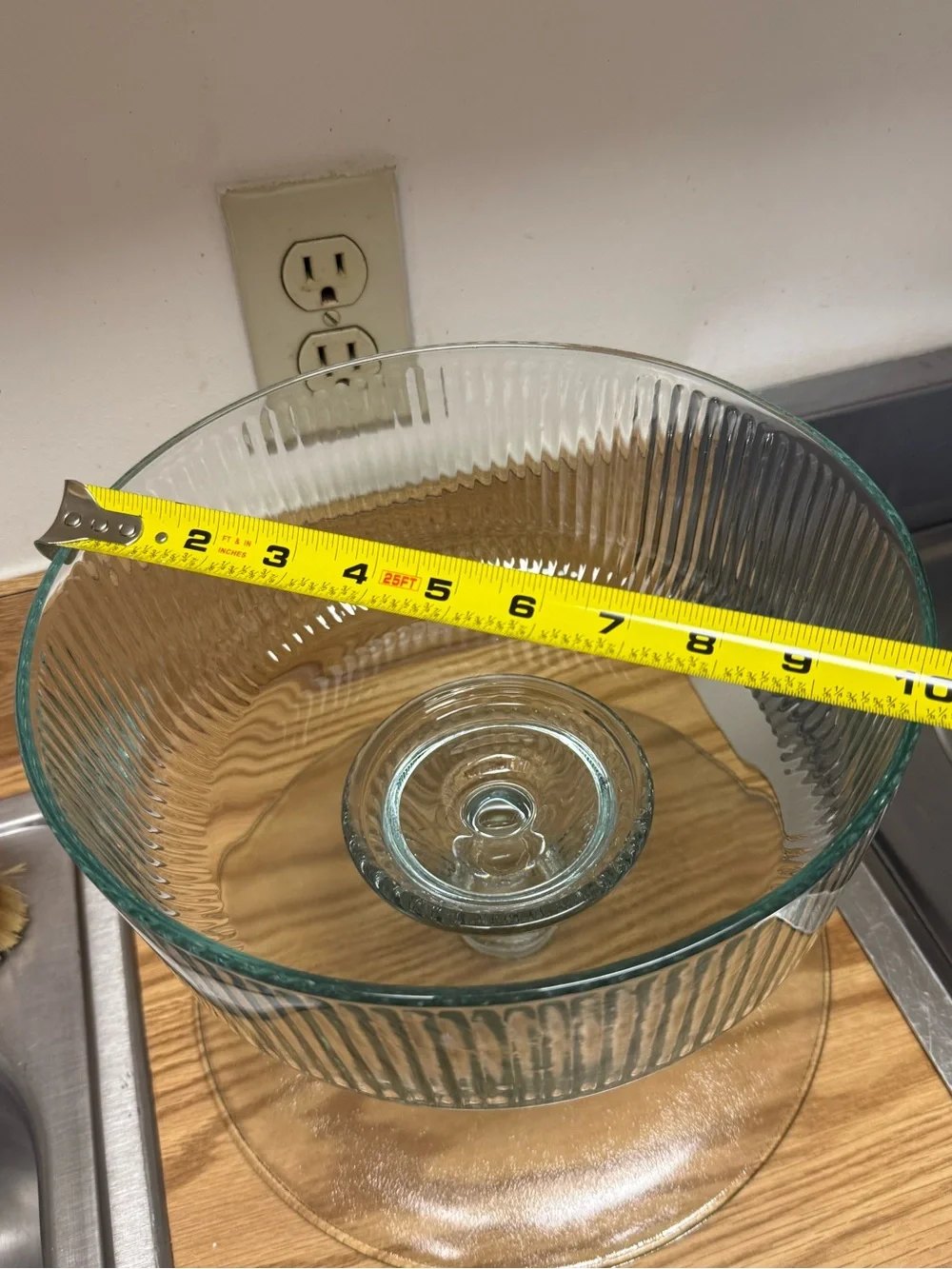 Source Unknown ribbed clear